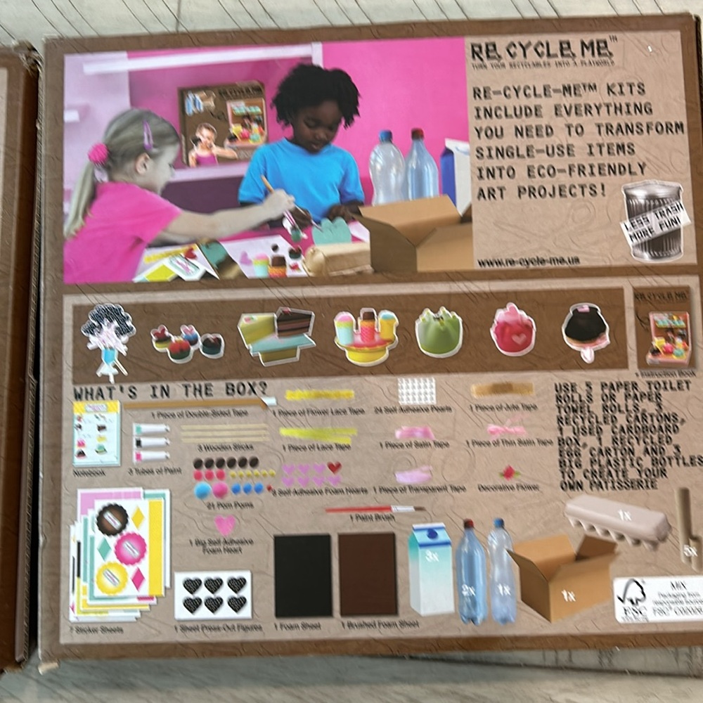New 2 Recycling Kids Craft Kits Recycle Me project Environmentally Sustainable - Picture 4 of 5